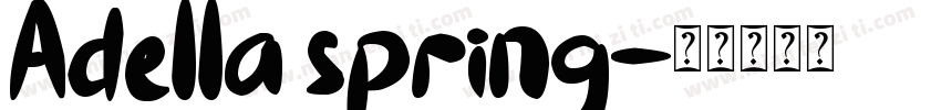 Adella spring字体转换